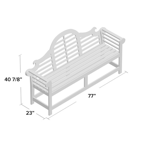 ziemer wooden garden bench & reviews birch lane